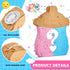 18.5 Inch Silipull Baby Bottle Shape Gender Reveal Piata with Piata Stick Blindfold and Pink Blue Confetti Gender