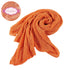 Long Ripple Wrap, DIY Newborn Baby Photography Wrap for Christmas Gift (Orange)