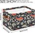 CWUPZAY 1 Pack Salmon Storage Basket Canvas Fabric Collapsible Storage Bins Box Organizer Waterproof for Home Bedrooms