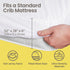 SafeRest Waterproof Mattress Protector Crib Size Absorbent Breathable Soft Fitted Bed Cover with Stretchable Pockets
