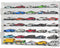 YYDS 1/64 Scale Diecast Display Case for 35 Toy Cars, Wall Mount, Mirrored Back, Hot Matchbox Cars