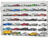 YYDS 1/64 Scale Diecast Display Case for 35 Toy Cars, Wall Mount, Mirrored Back, Hot Matchbox Cars