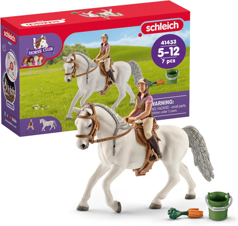 Schleich Horse Club - 7 PC Rider and Horse Toy Playset with