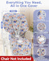 5-Point Baby High Chair Cover Replacement, Reversible & Waterproof High Chair Cushion Pad Home & Restaurant use