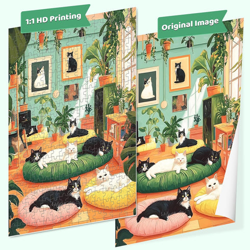300 Adults,300 8-10 10-12 Aniamls 300 20.5x15 Jigsaw Puzzles Pieces for Piece Puzzles for Kids Ages Cat Puzzle Pieces