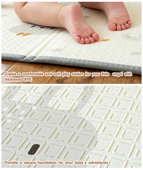 47x47inch ZEEBABA Baby Playpen with Mat, Playpen for Babies and Toddlers, Small Baby Play Pens, Play Yard for Infants