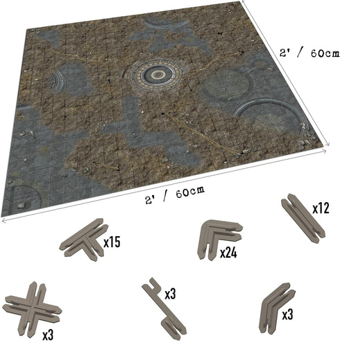 Modular Tabletop 3D Gaming Sci-Fi Terrain - Perfect for 28mm-35mm Miniatures - No Painting Required