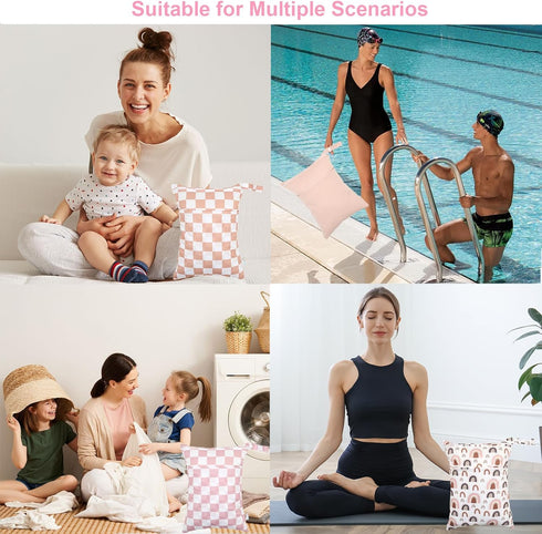 Swimming 3 Pack 3L15 Wet Dry Bag Reusable Waterproof Bag Travel Beach Pool Yoga Gym Bag for Baby Cloth Diaper Swimsuits