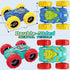 2-4, 3 2 3 4 5 6 MSHALADE Toys Cars for Ages Double-Sided Monster Truck Toys, Stunt Push and Go Friction Cars, Year Old
