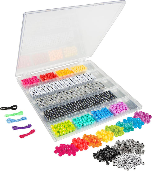 Fashion Angels Tell Your Story DIY Bead Set: Over 800 Charms & Alphabet Beads for Bracelet Making. Perfect Kids Bracelet Kit for Girls & Boys Aged 8-12. Craft Unique Personalized Jewelry - Ages 8+ by Fashion Angels