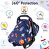 Cozy Summer 2 SWESEN Car Seat Covers for Babies, Carseat Cover Boy with Zipper, Sun & Cover, Infant Car Seat Canopy