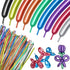 100Pcs 260 Metallic Long Balloons, Thickening Skinny Latex Twisting Balloons for Animals Modeling & Party Decorations