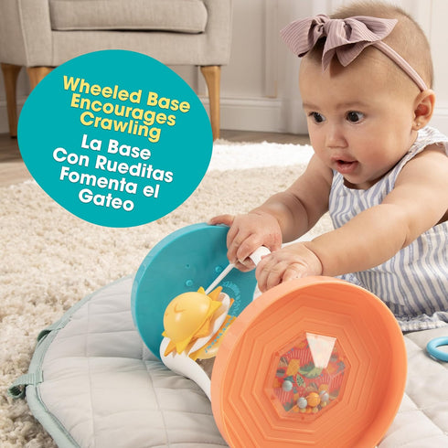 BEBE FUERTE Marathon Maze 2-in-1 Activity Mirror by Robin Arzon - Bilingual Baby Activity Center Sensory Toys