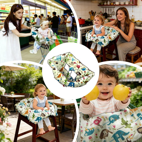 Generic 40x60cm, High Chair Cover, Washable and Easy to Clean, Universals Kids Strollers High Chairs Seat, Mats Feeding