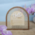 TTMerriwood 6.5 Inch Baby Announcement Sign Wooden Hello World Newborn Welcome Sign Birth Name Plaques for Photo Props