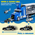 25 1 Set 3 JOYIN in Police Rescue Truck Car Toy with Sounds and Lights, Mini Vehicles in Carrier Truck, Play Police