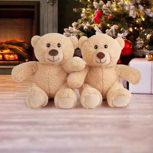 BenBen 8 inch Teddy Bear Stuffed Animals, 2 Pack Baby Bear Plush Toy for Baby Shower Decoration