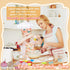 Set 26pcs Set 3 4 5 6 8 KAEGREEL Kids Baking Chef with Unicorn Apron and Mitt, Kitchen Toys Kid Cooking with Chef Hat