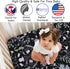 Sweet Jojo Designs Fitted Baby Crib Sheets (Black & Purple Wildflower Vintage Floral) for Girls, Infant Nursery