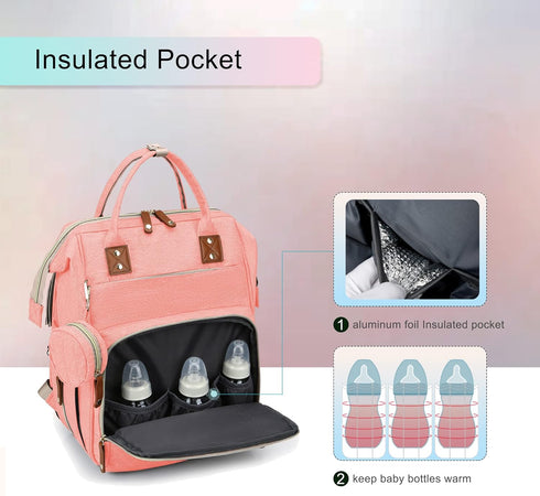 SALIFA Backpack Backpack Mommy Diaper Bag with Changing Station, Baby Diaper Bag, Large Diaper Bag, Waterproof
