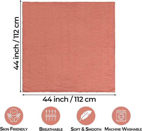Girl,Boy,2 Pack,100% Newborn,44 44 Dreamology Muslin Swaddle Blankets, Receiving Blankets for Baby Cotton Blanket,Soft
