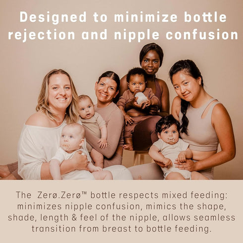 1 2pk, 6oz/180mL, Suavinex Zero Zero Anti Colic Baby Bottle, No Spanish Baby Bottle Brand, Minimizes Bottle Rejection
