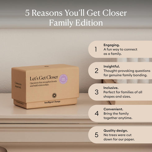 100 Intelligent Change Get Closer: Family Bonding Question Card Game, Conversation Starters with Fun Questions