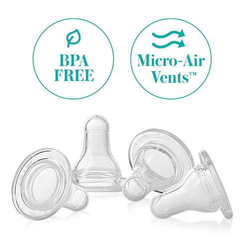 Evenflo Classic Silicone Nipple, Slow Flow, 4 Pack