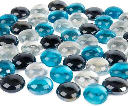 Legacy Deluxe Mancala Classic Game - Folding Wooden Board with Colored Glass Stones for Ages 8+