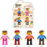 PicassoTiles Magnetic 4 Family Action Figures Toddler Toy Expansion Pack for STEM Learning