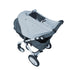 Stroller Sun Shade, Universal Baby Stroller Cover for Sun, Bassinet Blackout Cover (0-6m), Gray