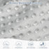 3D Windproof Baby Car Seat Cover, Mink Dot Infant Car Seat Canopy with Breathable Mesh Window, Baby Carrier for All