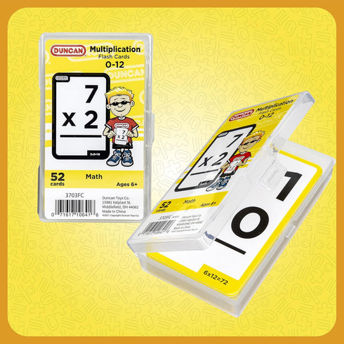 Duncan Flash Cards - Multiplication 3703FC in Yellow & White, Medium