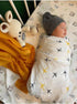 ipek kehribar 100% 43x43 1 Pack Muslin Baby Swaddle Blanket Cotton, Ultra Soft, Breathable, Multipurpose, Airplane