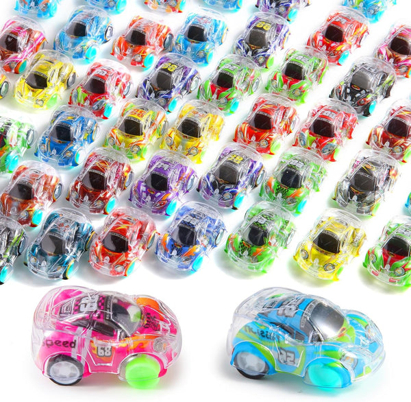 50 Pcs Mini Pull Back Cars Set, Racing Vehicles for Kids, Bulk Party Favors, Classroom Prizes, Goodie Bag Stuffers