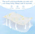SyXIOP 28" 52" Yellow White Stars Cooling Baby Crib Mattress Sheets x Washable Bed Pads Disposable for Baby&Toddler