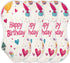 YETTASBIN Happy Birthday Muslin Baby Burp Cloth, Super Soft Absorbent Cotton Burp Rag Baby Bibs Feeding Cloth