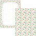 Jynexis 52x28 Candy Ice Cream White Pattern Baby Crib Sheets, Cotton Fitted Crib Sheet, Soft Breathable, Fits Standard