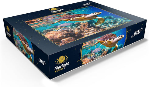 MyPuzzle Hawksbill Turtle Maldives, Premium 1000 Piece Jigsaw Puzzle for Adults