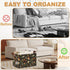 Oeaskly Closet Forest Mushroom Large Storage Bins with Handles, Oxford Fabric Storage Basket, Foldable Organizer