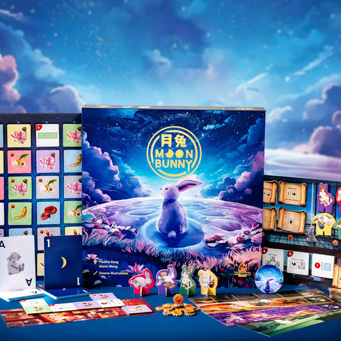 Hot Banana Games 14 3060 Moon Bunny Board Game Asian Folklore Inspired Strategy & Tile Placement | Players, Min