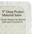 28" 52" (100% Mulberry 9" 19 Momme 6A Knlpruhk Silk Fitted Crib Sheet x Surface Pure Silk) Deep Pocket (Satin) for Baby