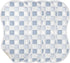 decor gift 4 Pack 22x11in Cotton Burp Cloths Muslin Breathable Blue Checkered Pattern spit up Rags for Unisex Newborns
