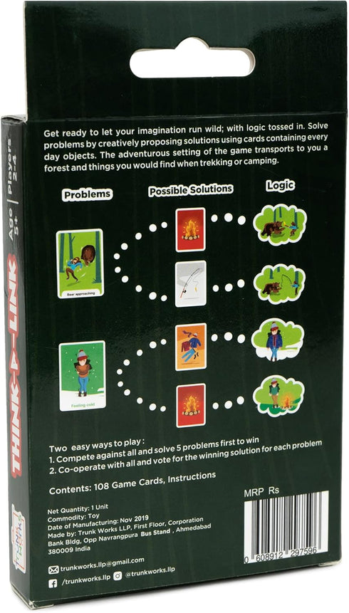 Think A Link Travel Card Game by TrunkWorks – Family Friendly for Ages 5+ – Develops Creative Thinking and Problem