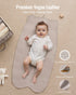 Blissful Diary Vegan Leather Portable Changing Pad, Wipeable & Waterproof Baby Change Mat in Diaper Bag, Travel