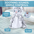 4 1 (0-3 Love By Emi in Baby Lullaby Sleep Soother Toy - Stuffed Animal Sound Machine & Pacifier Holder | Heartbeat