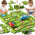 Beby Buty 48PCS Set 3 4 5 6 3-5 4-6 Puzzle Race Track Car for Toddlers Kids Boys, Toddler Toys Birthday Gifts for Years