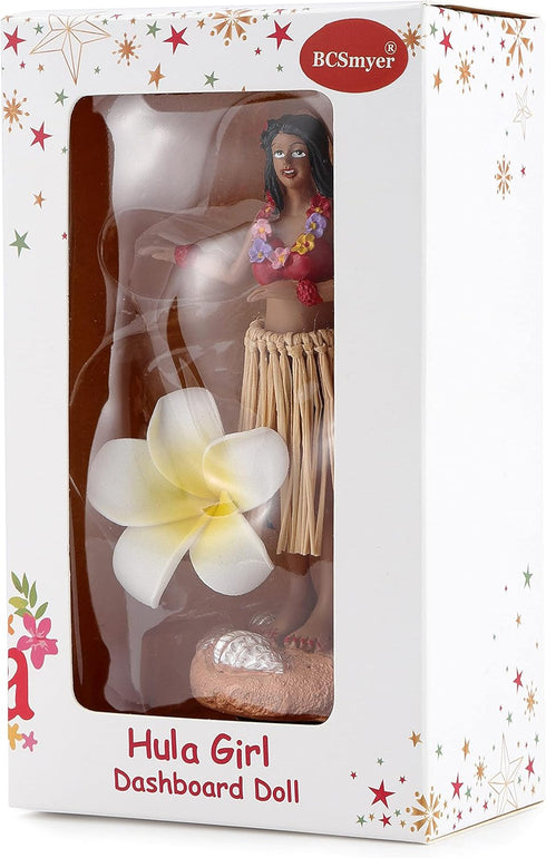 Dancing Hula Girl Dashboard Bobbleheads for Driver Dashboard Decorations, Mini Size Doll Hula Dancer 4.72" High