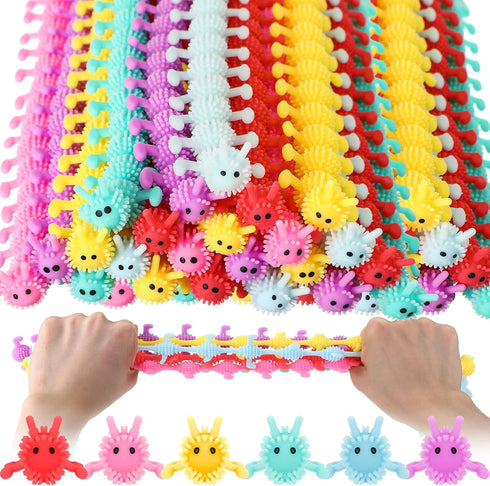 Chivao 50 Pack Bulk Stretchy String Fidget Toys Animal Sensory Toys for