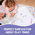30 Pack 49"x49" 100% 30 Pack) Disposable Splat Mats by Eli with Love - Extra Large Waterproof Baby Splat Mat for Under
